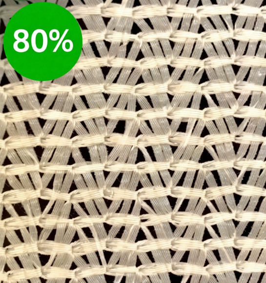 Затеняющая сетка, затенение 80%, ширина-2м, длина-50 м.п.(БЕЛАЯ)