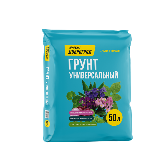 "Агробалт" Грунт Доброгряд  Универсальный  50л, фр 0-20мм, PH 5,5 - 6,5