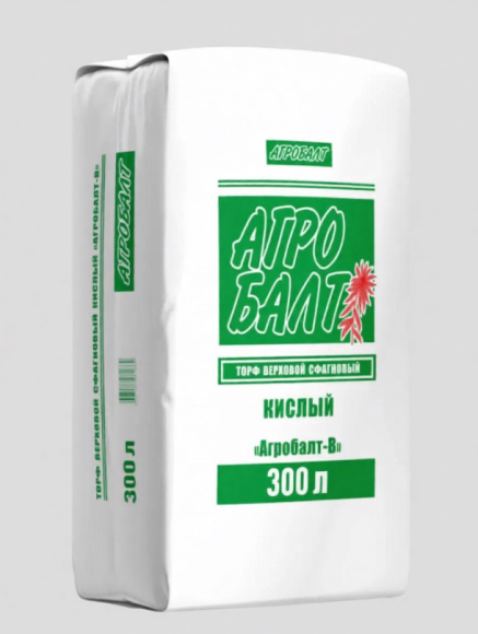 "Агробалт-В" торф низкой степени разложения (кислый) 300л, фр 0-20мм, PH 3,5 - 4,5