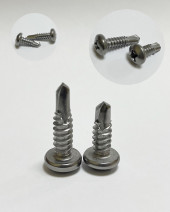 Саморезы для крепления профиля нерж. д.6,3/19мм (800шт/4800шт) Саморезы для крепления профиля нерж. д.6,3/19мм (800шт/4800шт)