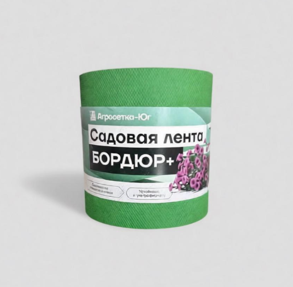 Лента садовая "Бордюр +" 15см*10м.п. (1,2мм) зеленый