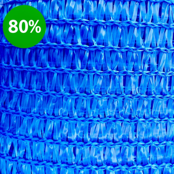 Затеняющая сетка, затенение 80%, ширина-3м, длина-50 м.п.(СИНЯЯ)