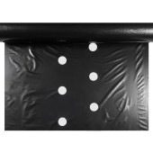 Пленка мульчирующая с перфорацией 25/30 (Черная), 60мкм х 1,3м х 500м, 3 сезона, 36 кг (импорт)