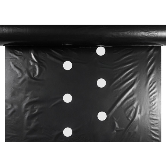 Пленка мульчирующая с перфорацией 25/30 (Черная), 60мкм х 1,3м х 500м, 3 сезона, 36 кг (импорт)