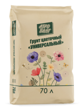 "Агробалт" Грунт Цветочный универсальный 70л, фр 0-20мм, PH 5,5 - 6,5 "Агробалт" Грунт Цветочный универсальный 70л, фр 0-20мм, PH 5,5 - 6,5