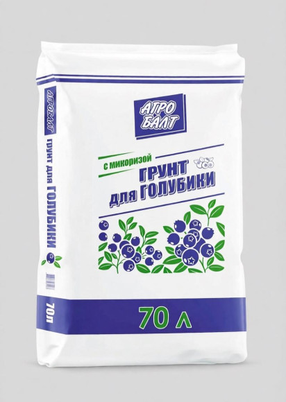 "Агробалт-В" Грунт для Голубики 70л, фр 5-20мм, PH 3,5 - 4,5