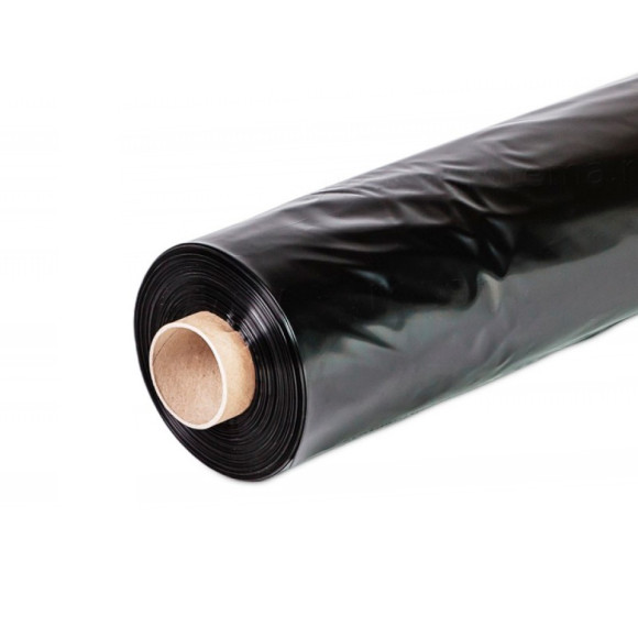 Пленка мульчирующая ПОЛОТНО (Черная), 35мкм х 1м х 500м, 3 сезона, 17 кг