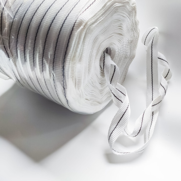 Перетяжка белая для пленки 400м полиэстер