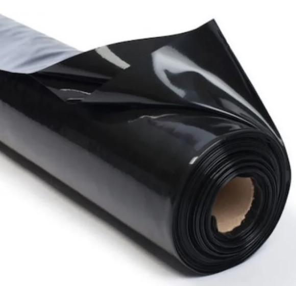 Пленка п/э техн. чёрная 120мкм п/рукав 6м (50 м.п.) 29 кг