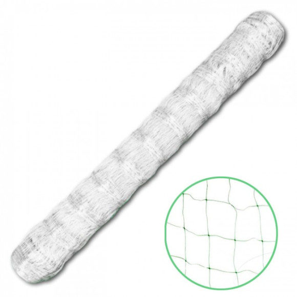 Сетка цветочная шпалерная 1х500м (10см х 10см) (ПРОЗРАЧНАЯ)