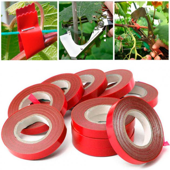 Лента КРАСНАЯ для  степлера - подвязчика (20шт/уп) (25уп/1кор)